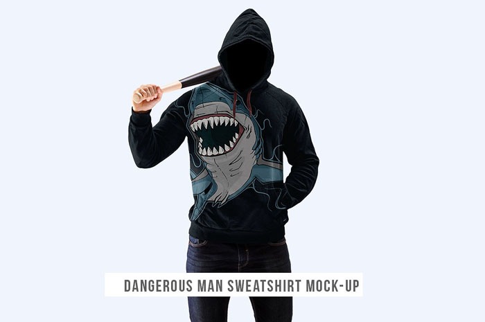 Dangerous Man Sweatshirt Mockup