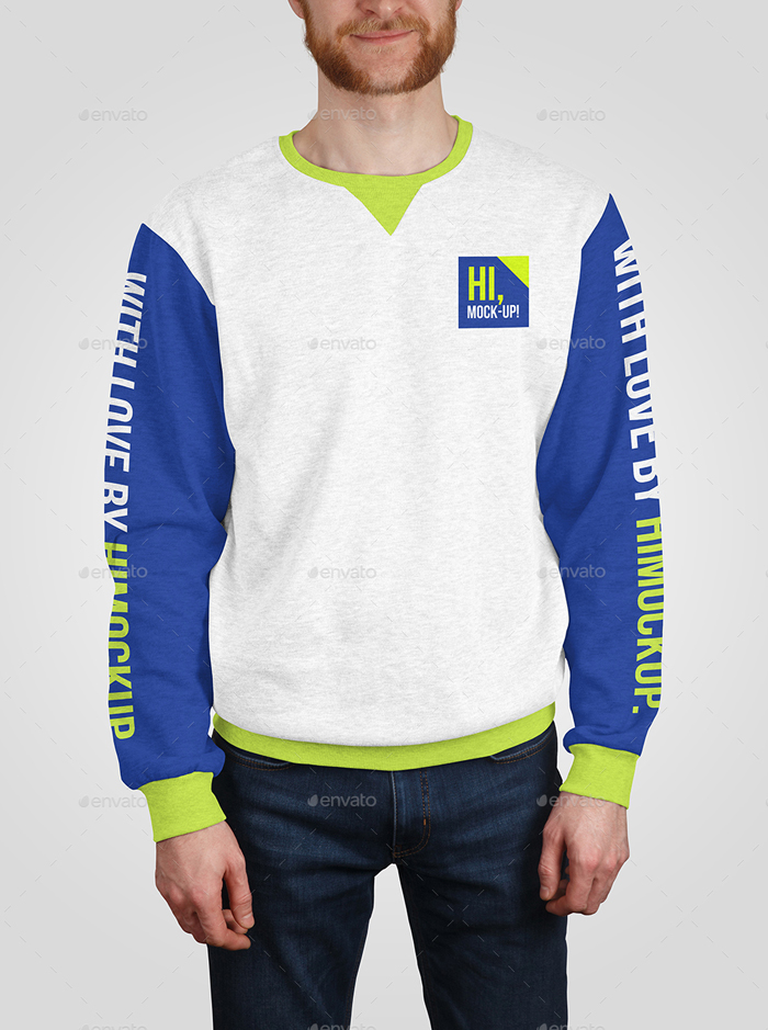 Fully Editable Male Sweatshirt Mockups