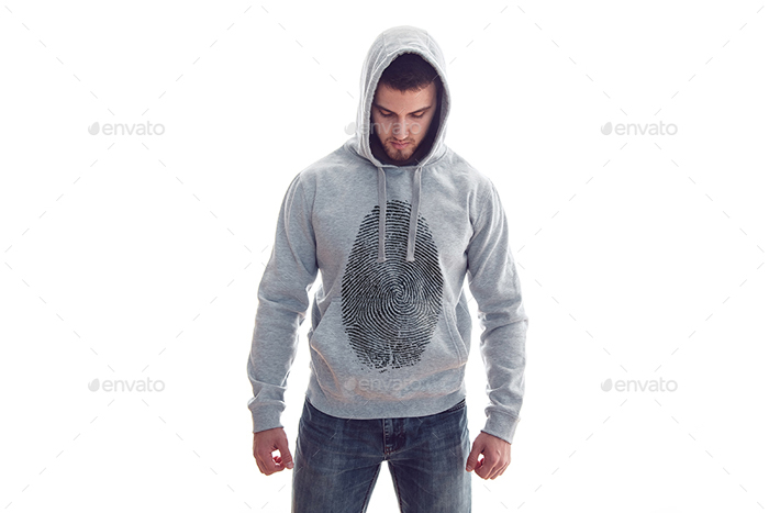 Changeable Color Men’s Hoodie Template