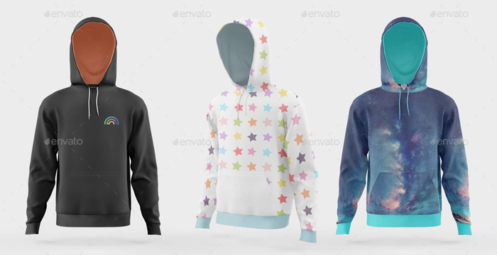 Unisex Hoodie Mockup Set