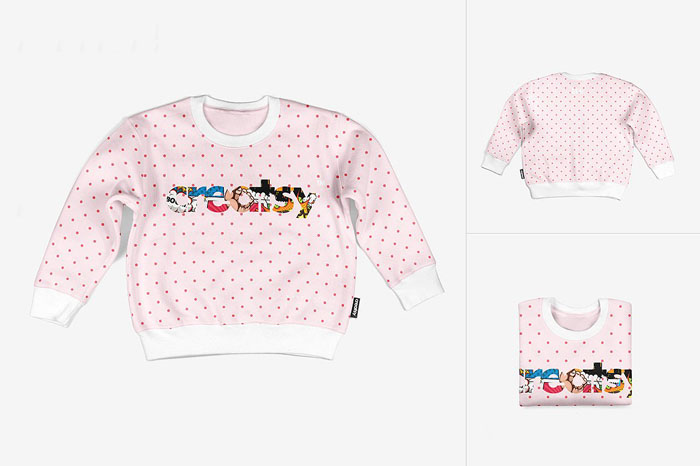 Baby Sweatshirt Mockup Set