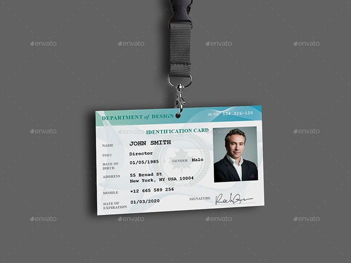 Professional ID Card Mockup