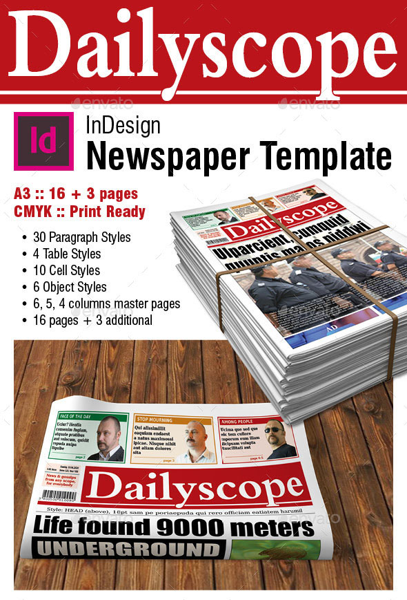 DailyScope – Newspaper Template