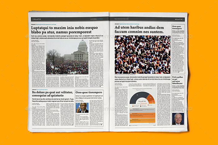 InDesign Newspaper Template 5 Columns