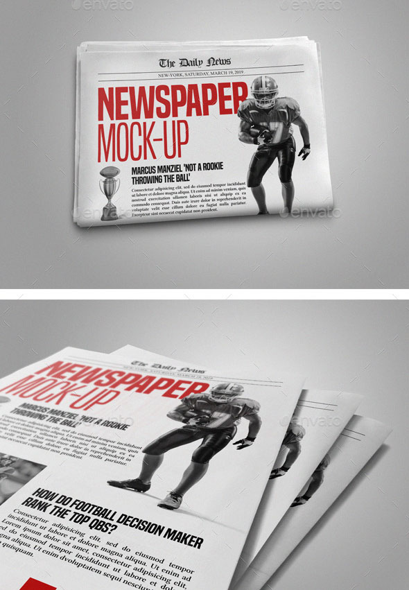 Well Organized Newspaper Mockup