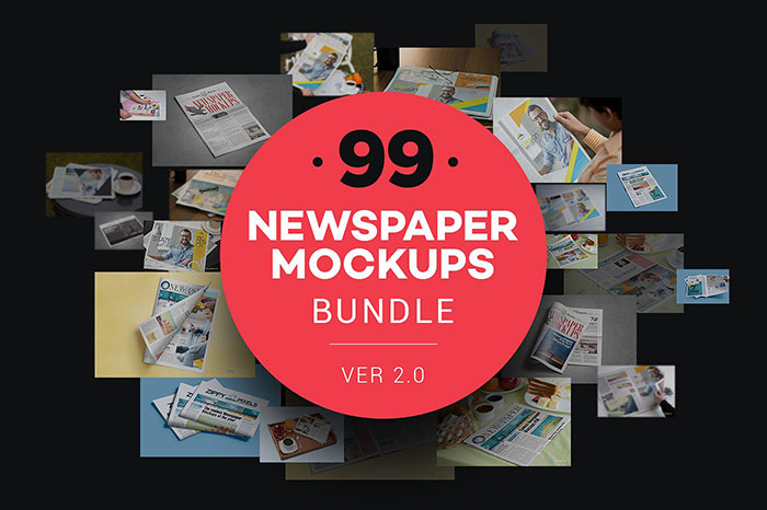 Newspaper Mockups Bundle