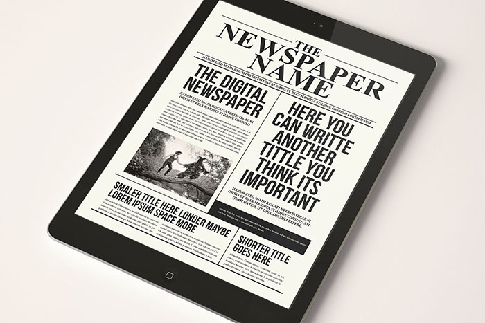 The Digital Newspaper Mockup