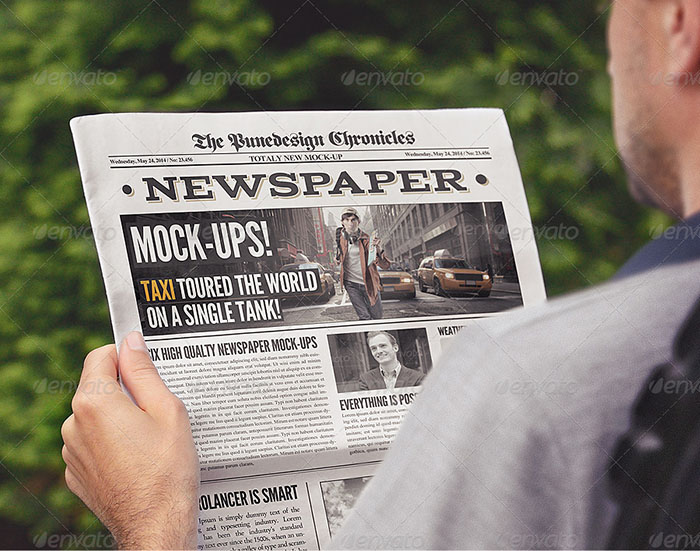 Newspaper Graphic Design Mockups