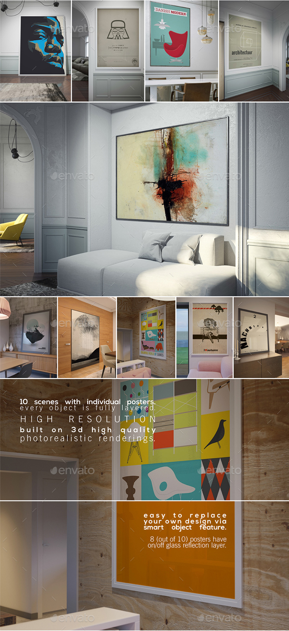 Poster Mockup – Interior Frames