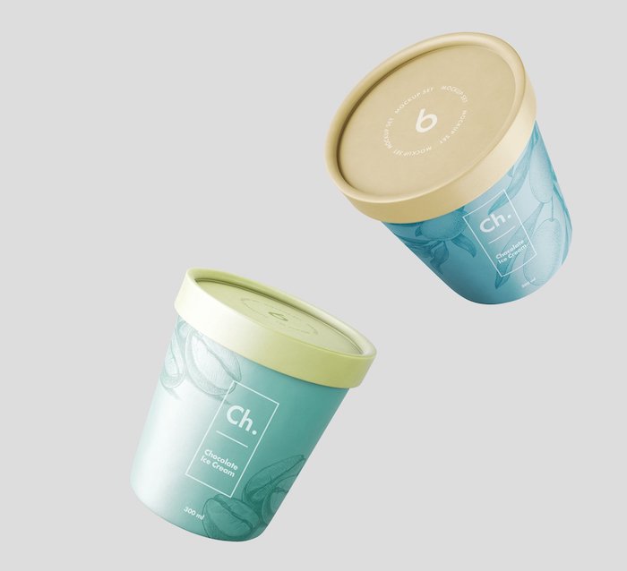 Ice Cream Jar Mockup