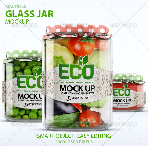 Eye –Catching Glass Jar Mockup