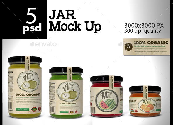 5 PSD Jar Mock Up