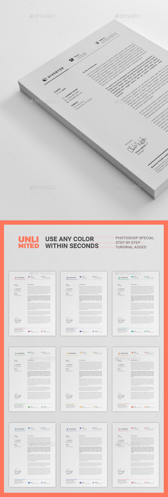 Editable & Flexible Letterhead