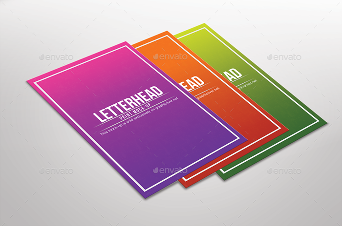 Four Color Letterhead Template