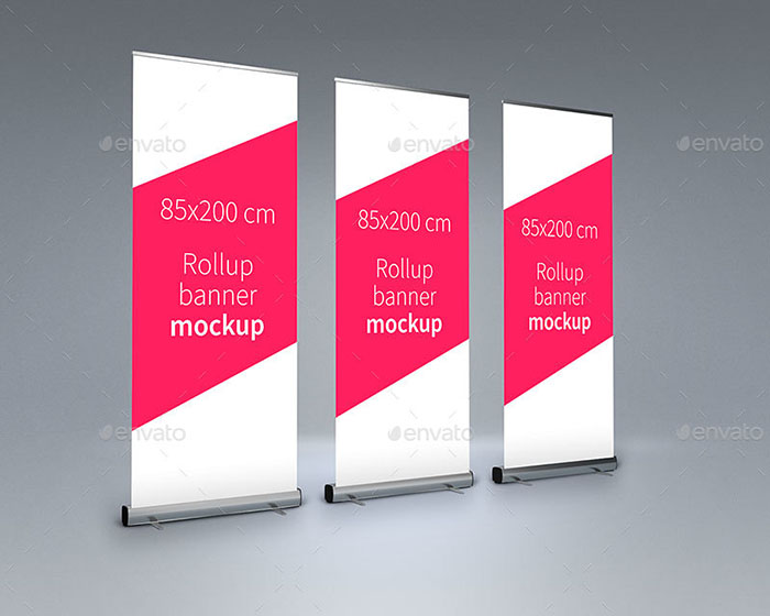 High Resolution Rollup Banner Mockup