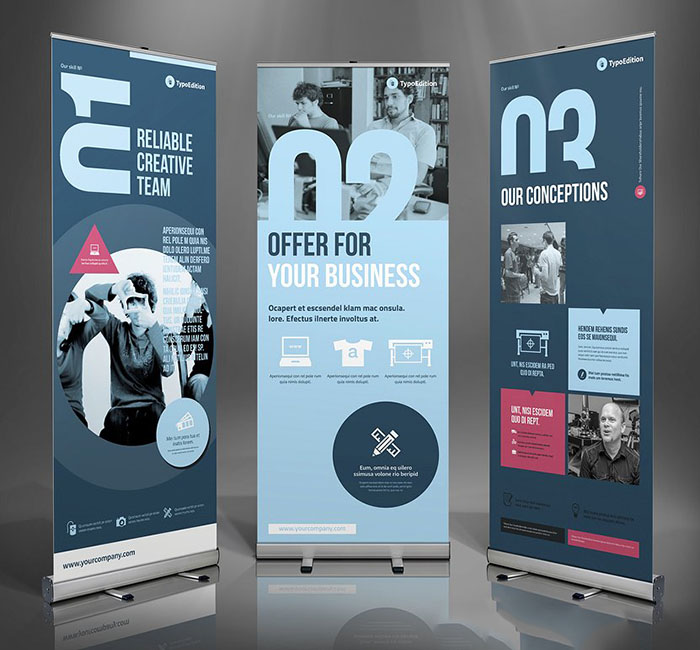Clean Design Business Roll-up Banner (InDesign)