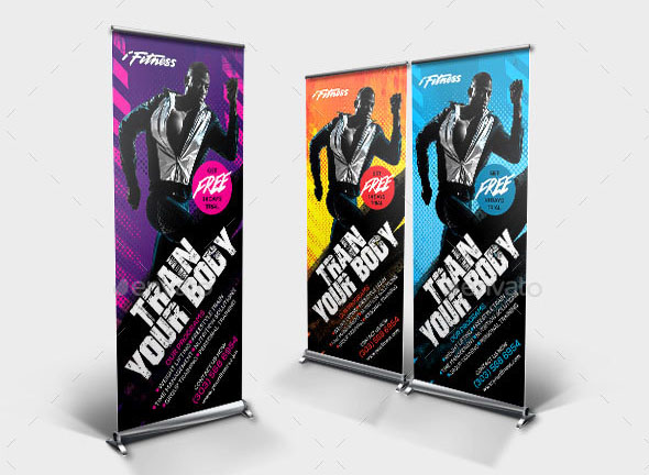 Fitness Roll-up Banner