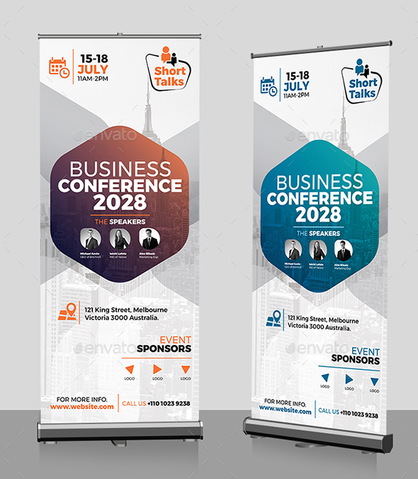 Conference / Event Roll-Up Banner Template