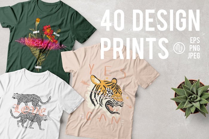 40 Beautiful T-shirt Design Prints