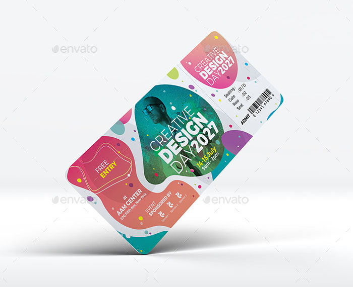 Conference / Event Ticket Template (Vector)