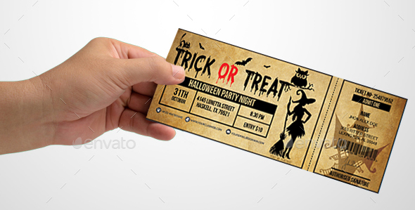Halloween Event Ticket Template