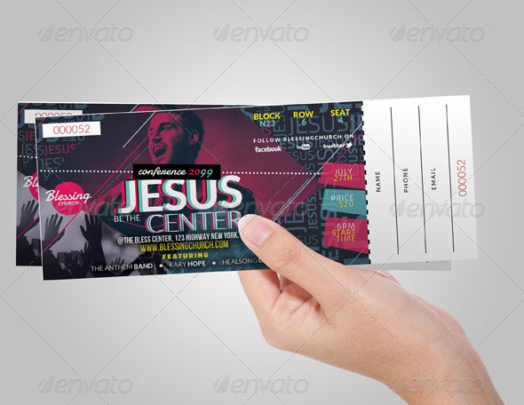 Multipurpose Christian Celebration Ticket 2