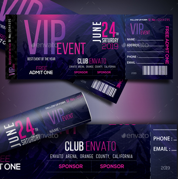 VIP Event Tickets Template