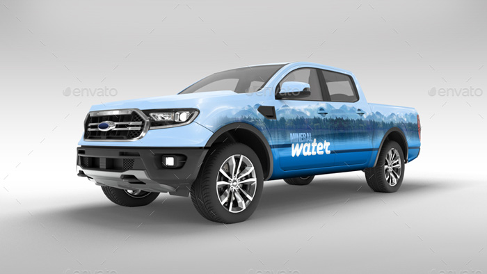 Ford Ranger 2019 Pickup Mockup