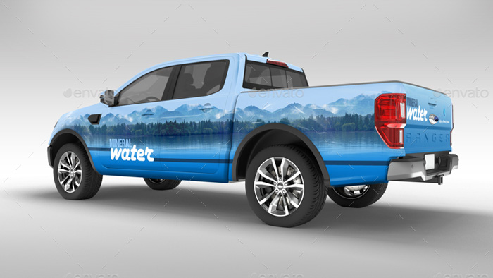 Ford Ranger 2019 Pickup Mockup