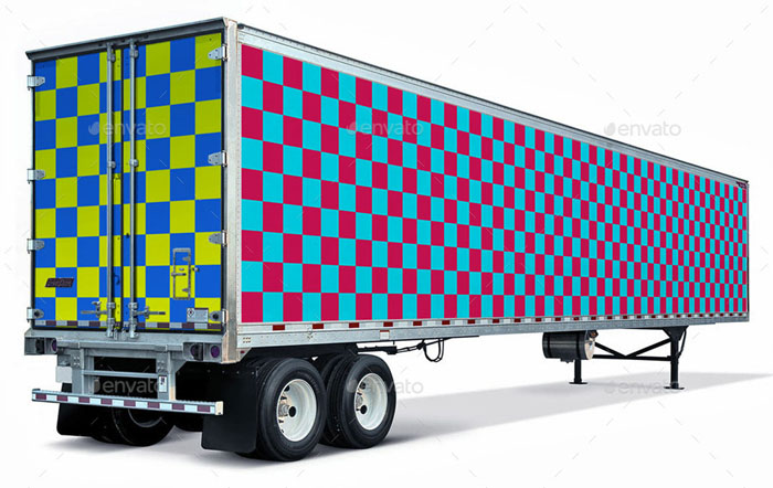 53-foot Trailer Wrap Mockup