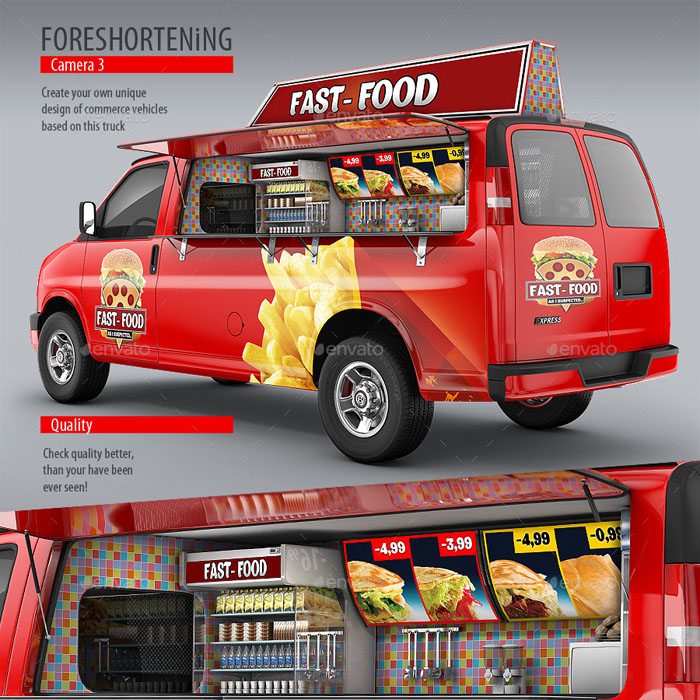 Minibus Eatery Mockup