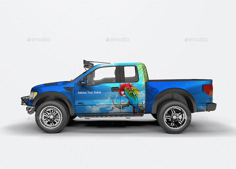 Pickup Wrapped Mockup