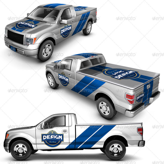 Pickup Double Cab Mockup