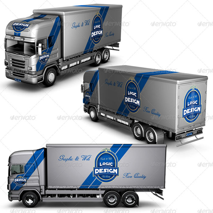 Truck Simple Mockup (Medium sized)