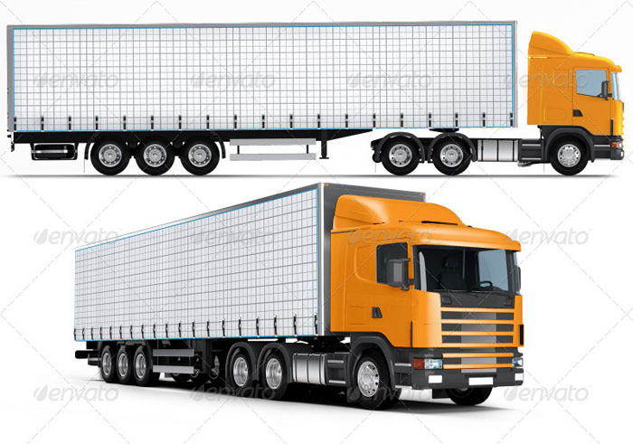 Best Large Truck Mockup