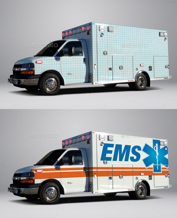 Ambulance WRAP Mockup