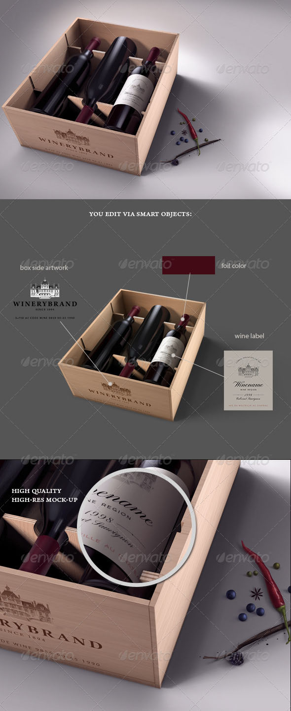 Wine Case Mockup