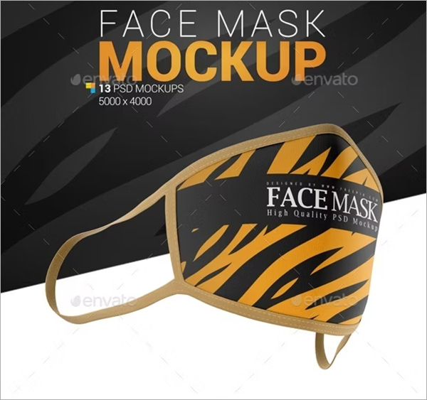 Face Mask Mockup PSD Templates