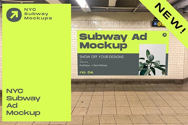 NYC Subway Billboard Template