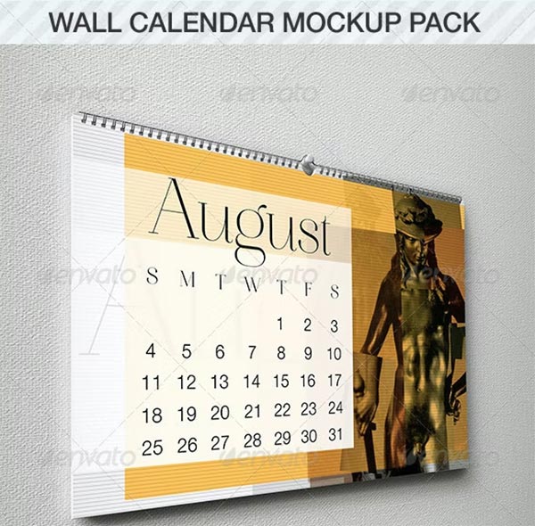 Square Wall Calendar Mockup Pack