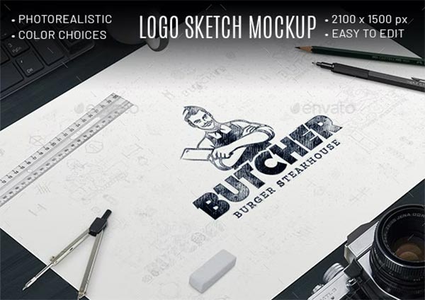 Logo Sketch Mockups