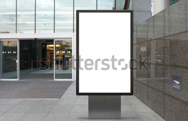 Blank Street Advertising Billboard Mockup