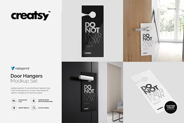 Door Hangers Mockup Set