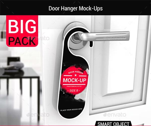 Door Hanger Mockup PSD Design