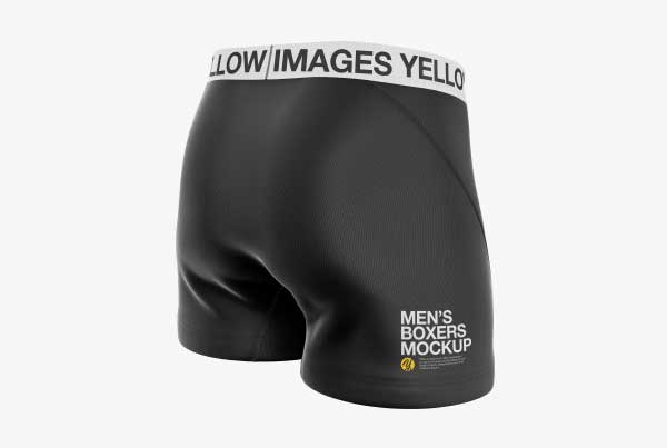 Free Men's Boxer Briefs Mockup