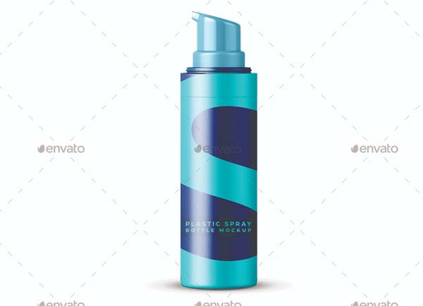 Best Spray Plastic Bottle Mockup