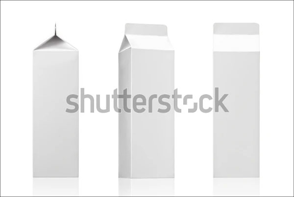 Milk Box or Juice Box Carton Mockup