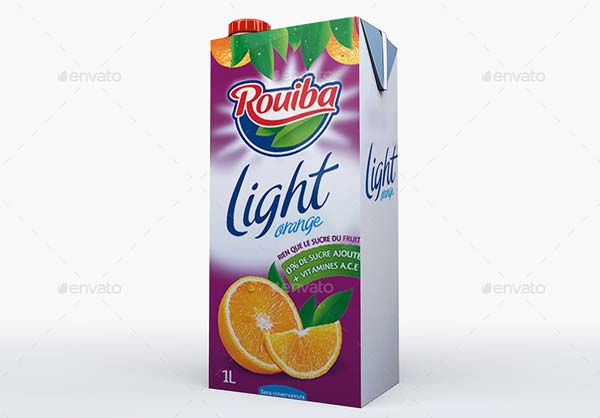 Milk or Juice Carton Mockup Design