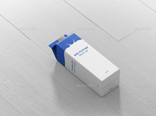 Juice / Milk Mockup - 1L Carton Box