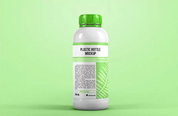 Plastic Bottle Mockup Template